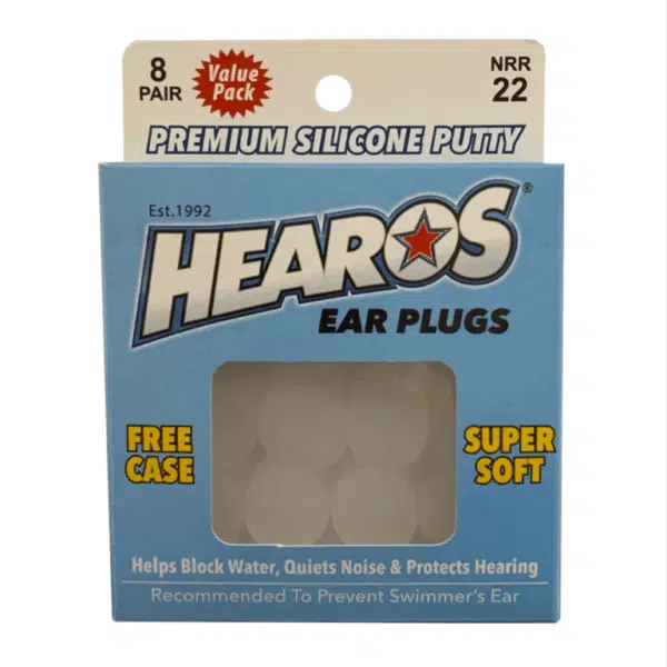 HEAROS Water Ear Plugs Silicone 8 Pair