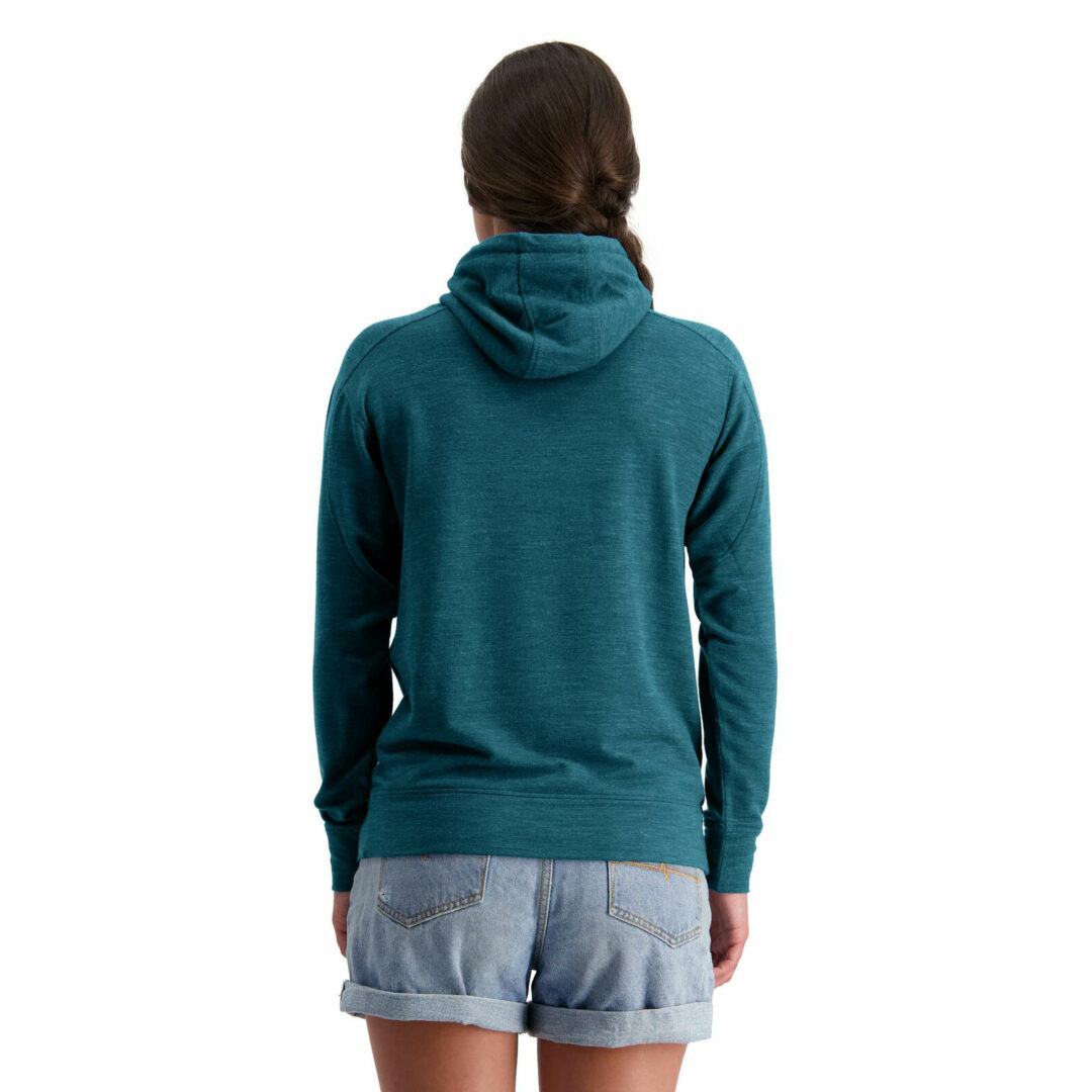 Mons Royale Women's Covert Lite Funnel Hood Deep Teal - Image 3