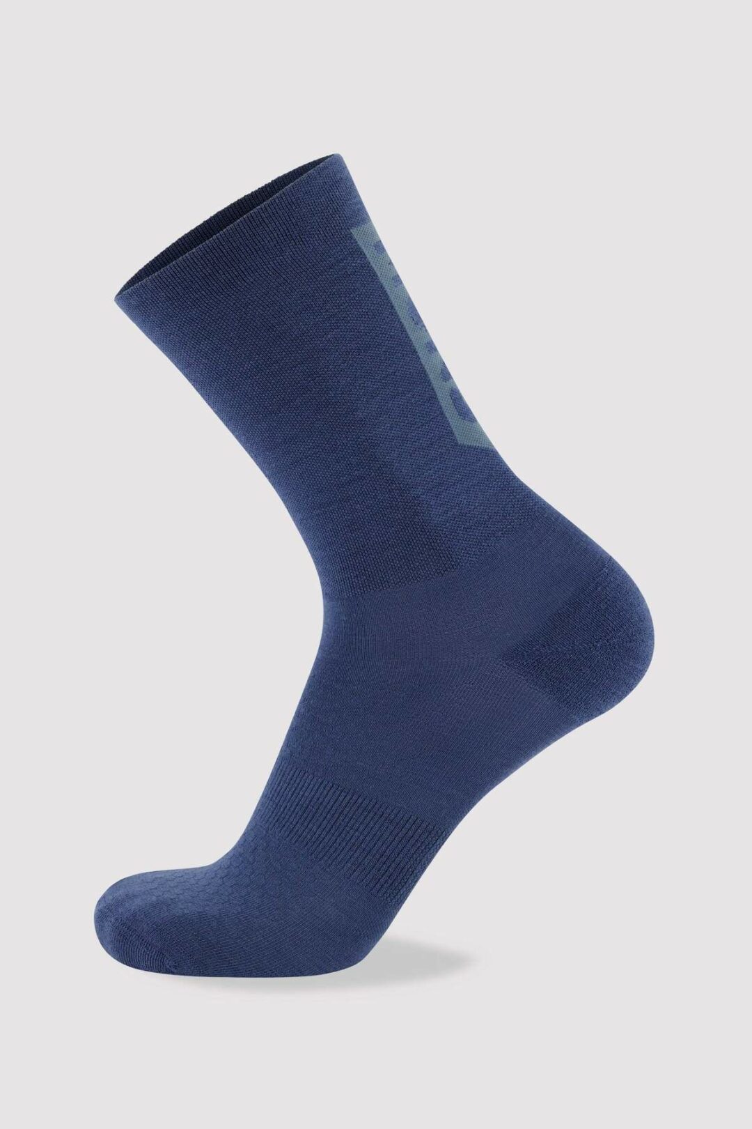 Mons Royale Unisex Atlas Crew Sock Vert Ridge Dark Denim
