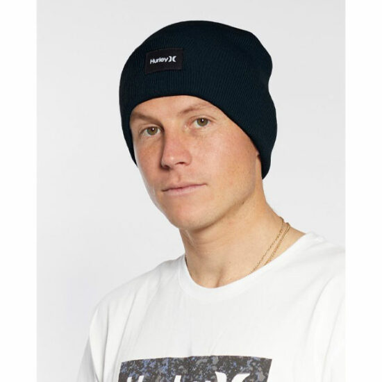 Hurley Men's M Harbor Beanie - Stretch Cuffed Knit Winter Hat - View #2