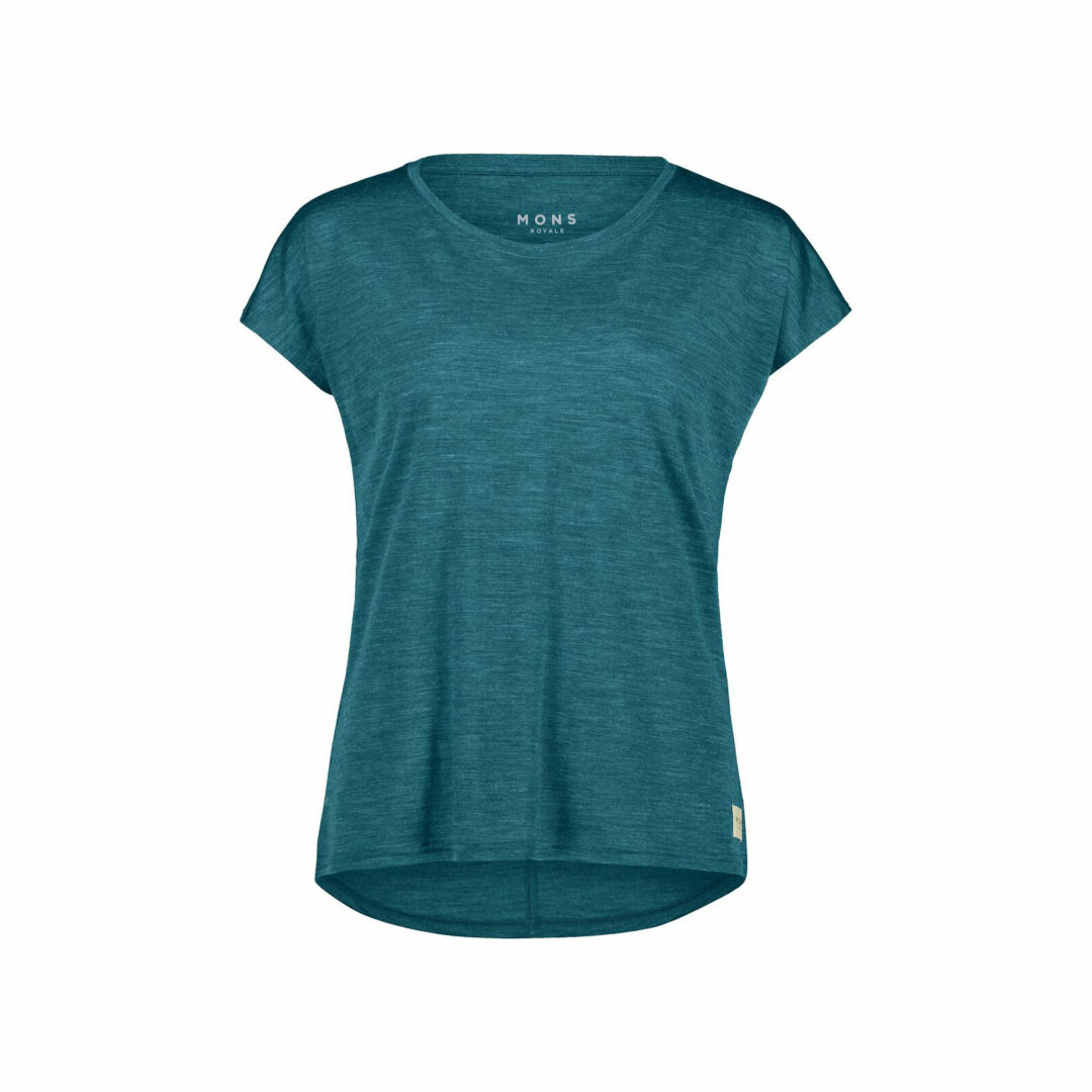 Mons Royale Women's Estelle Cap Tee Deep Teal