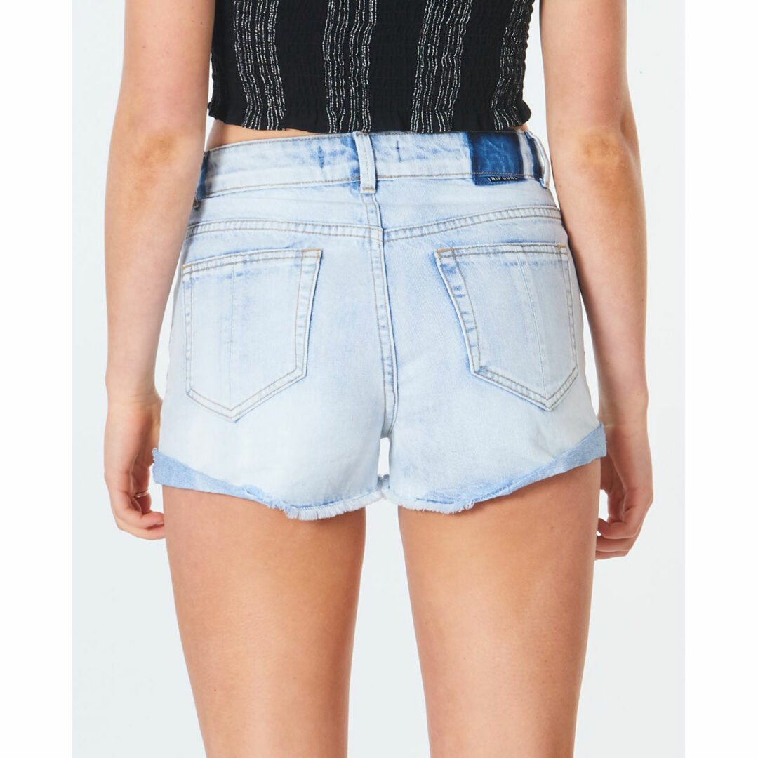 Rip Curl Women's Amy Denim Short Blue Ice - Image 2