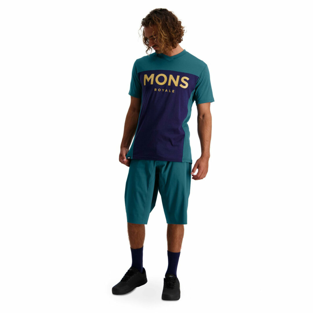 Mons Royale Men's Redwood Enduro VT Deep Teal / Navy - Image 2