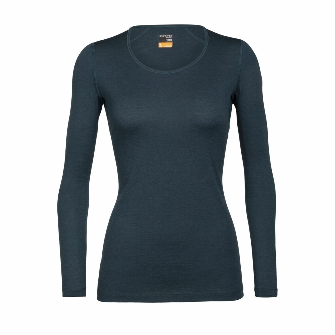 Icebreaker Women's Merino 200 Oasis Long Sleeve Scoop Neck Thermal Top NFL