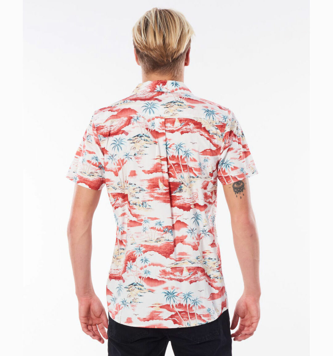 Rip Curl Men's Shipwrecks Short Sleeve Shirt Grey - Image 2