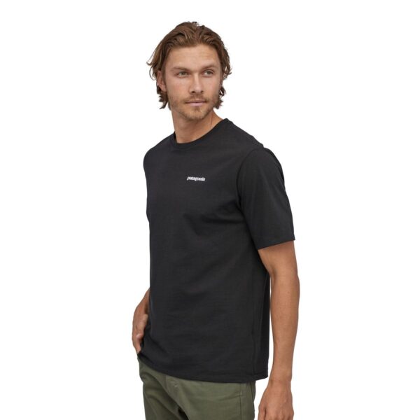Alternative view of Patagonia Men's T-Shirt P-6 Logo Responsible Black