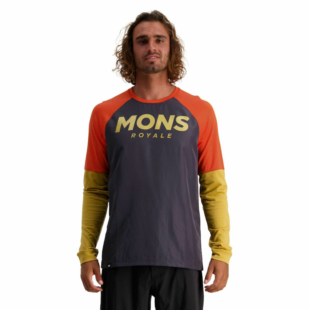 Mons Royale Mens Tarn Freeride LS Wind Jersey Desert  Alchemy - Image 4