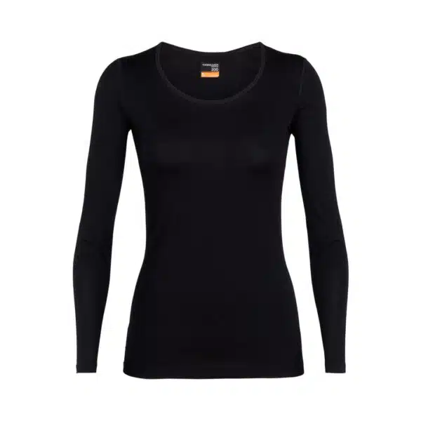 Icebreaker Women's 200 Oasis L/S Scoop Blk