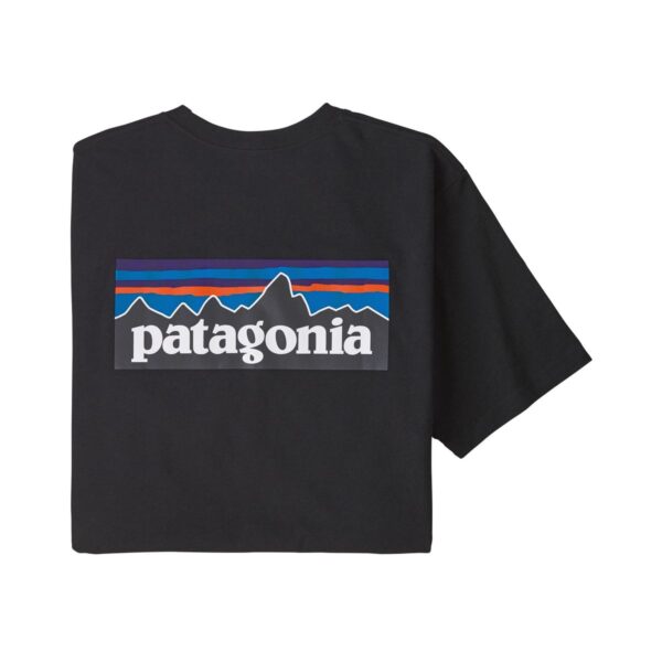 Patagonia Men's T-Shirt P-6 Logo Responsible Black