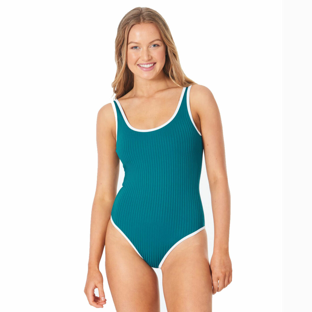 Rip Curl Women's Premium Surf Cheeky One Piece Jade