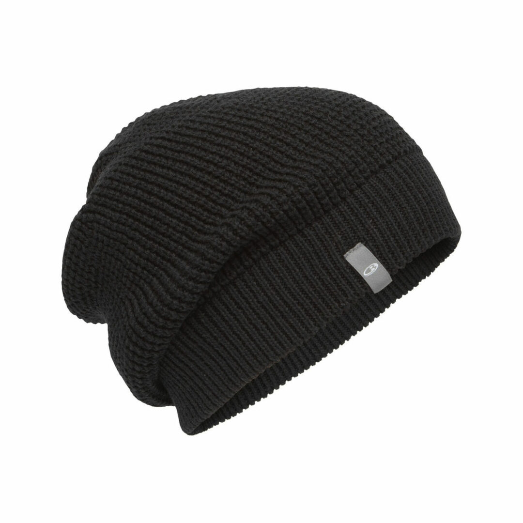 Icebreaker Unisex Merino Feadan Slouch Beanie Black