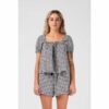 22SW12B RPM LILY TOP B W GINGHAM 1