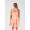 22SW16B SUMMER DRESS ORANGE STRIPE 4