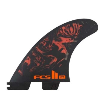 FCS II FT PC Medium Black/Red Tri Surfboard Fins