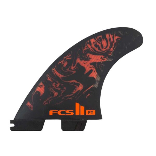 FCS II FT PC Medium Black/Red Tri Surfboard Fins
