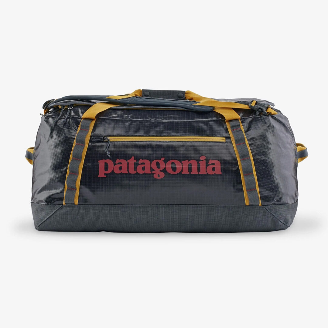 Patagonia Black Hole Duffel Bag 70L Smolder Blue w/Buckwheat Gold