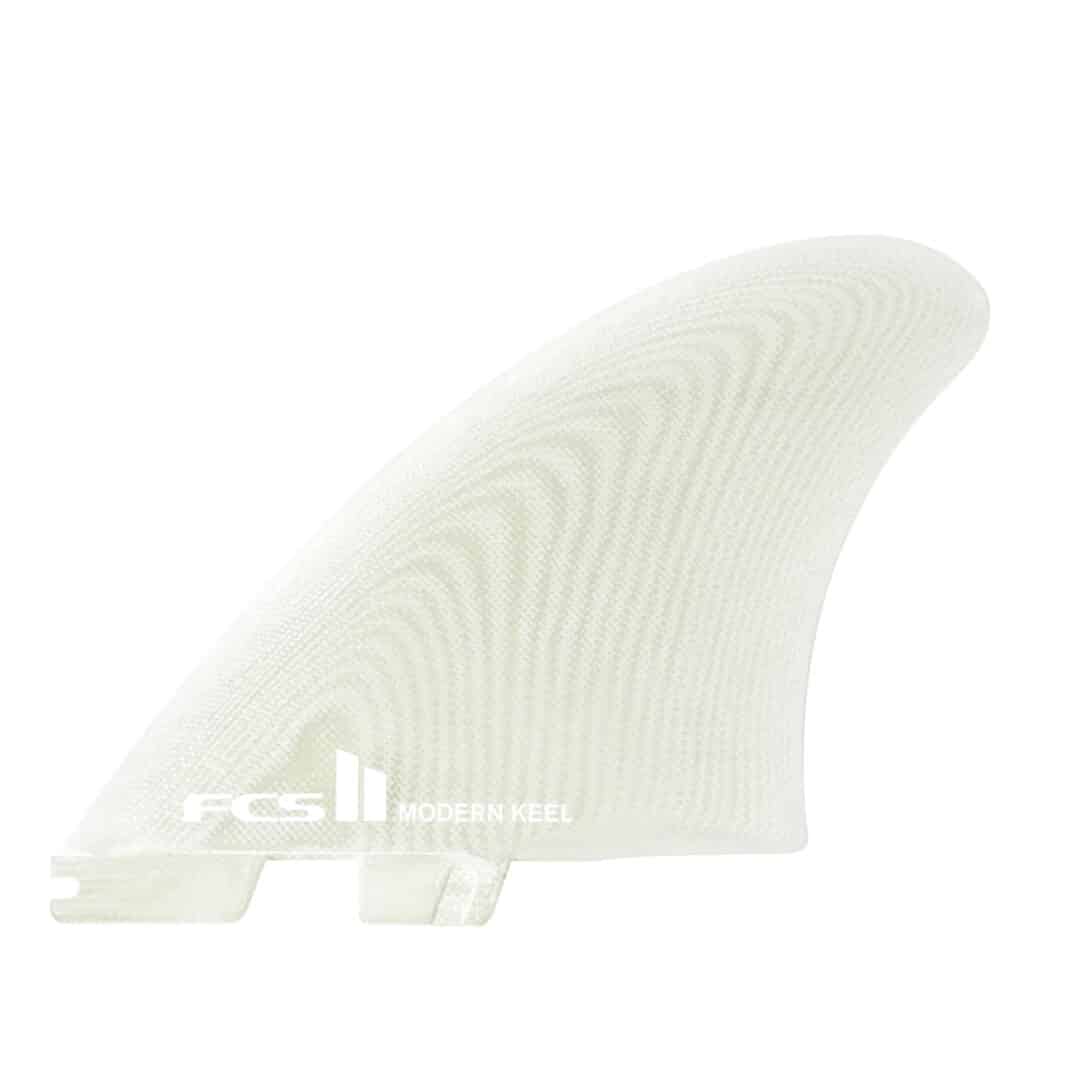 FCS II Modern Keel PG Clear Twin Fins