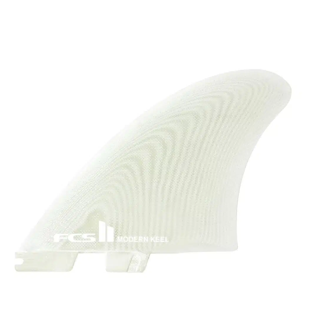 FCS II Modern Keel PG Clear Twin Fins