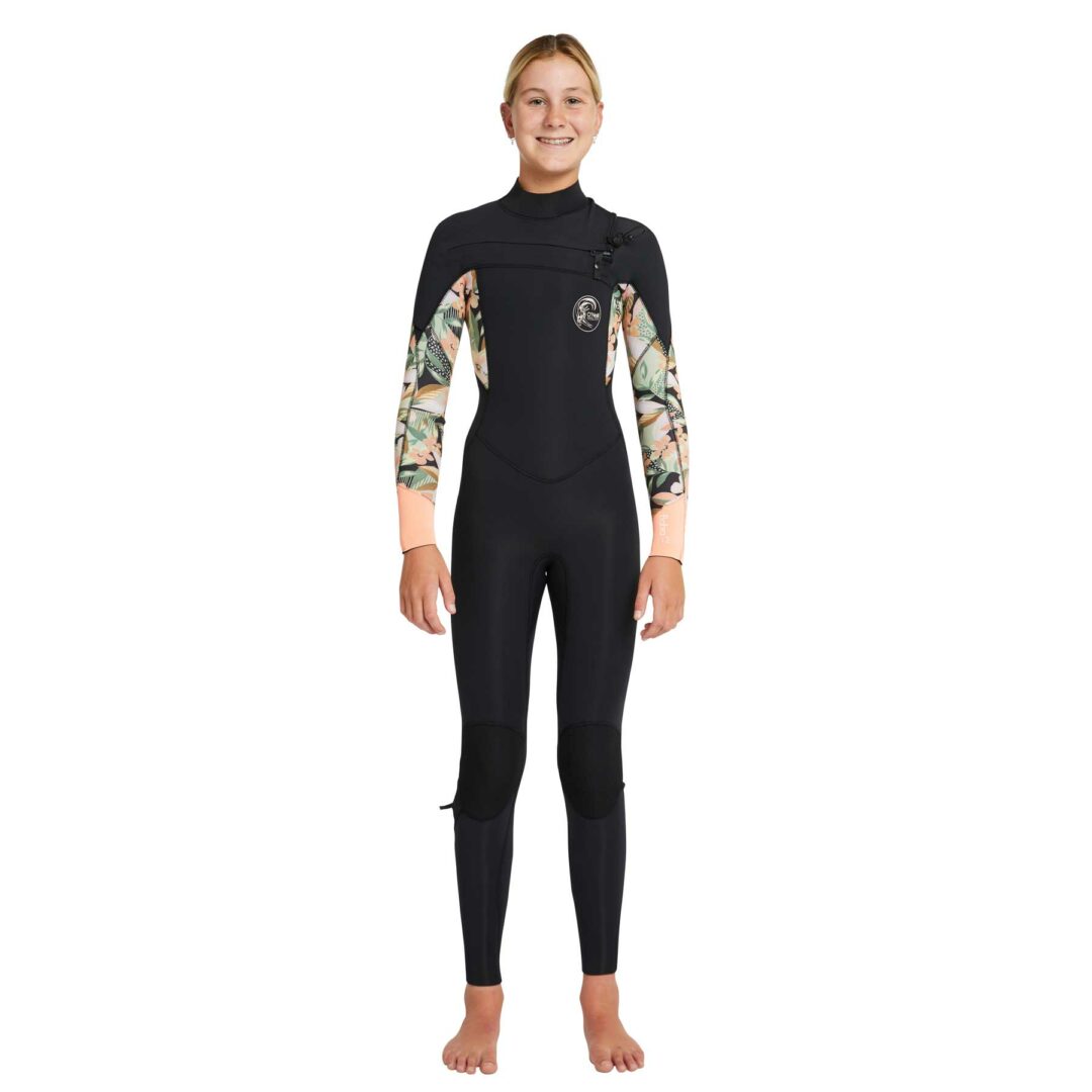 O'Neill Youth 4/3mm Bahia CZ Wetsuit Black/WPP