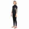 girls bahia 3 2mm steamer chest zip wetsuit black wpp 96435 02