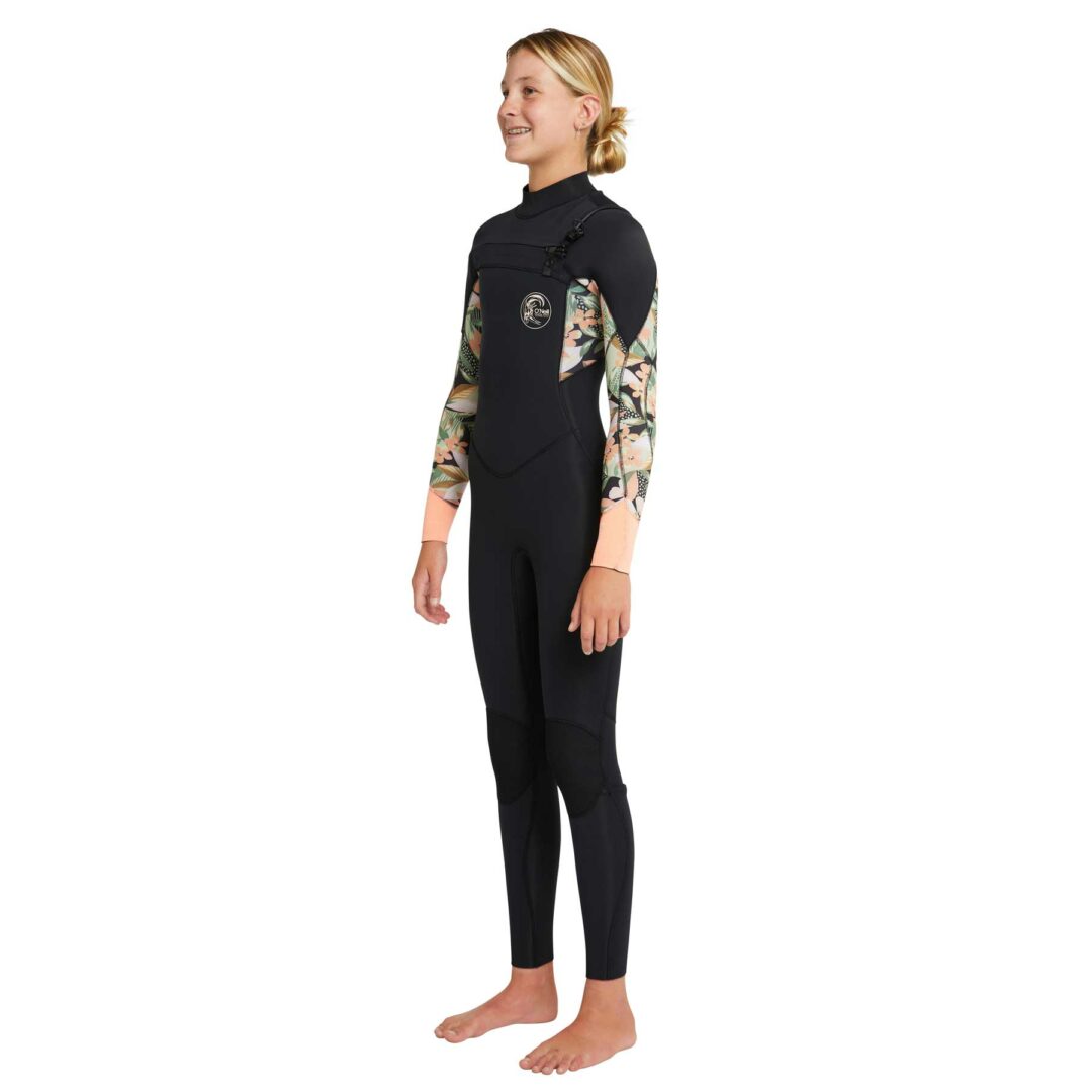 O'Neill Youth 4/3mm Bahia CZ Wetsuit Black/WPP - Image 2