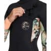 girls bahia 3 2mm steamer chest zip wetsuit black wpp 96435 05