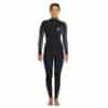 womens bahia 4 3mm steamer chest zip wetsuit black nrf 96428 04