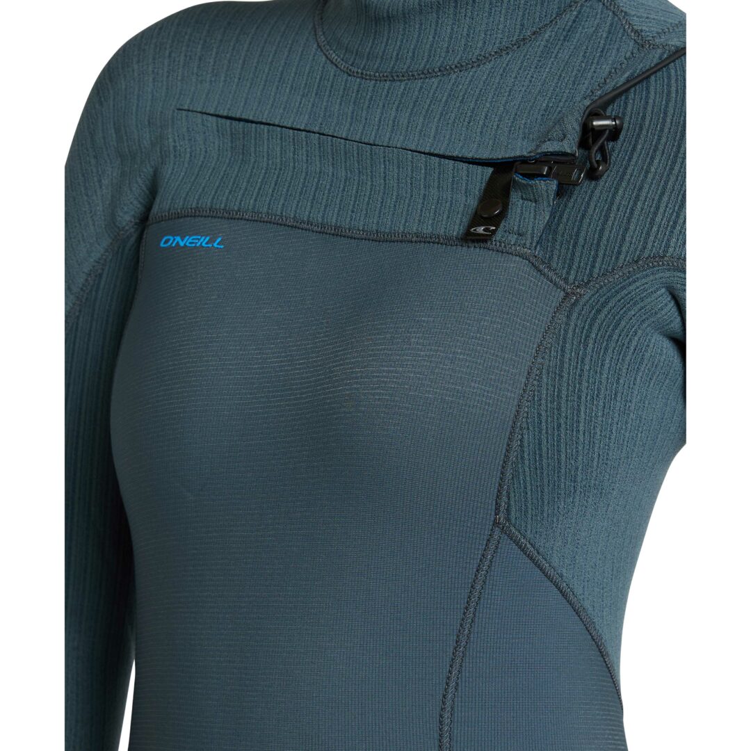 O'Neill Women's 4/3+mm Hyperfreak Chest Zip Wetsuit Shade - Image 4
