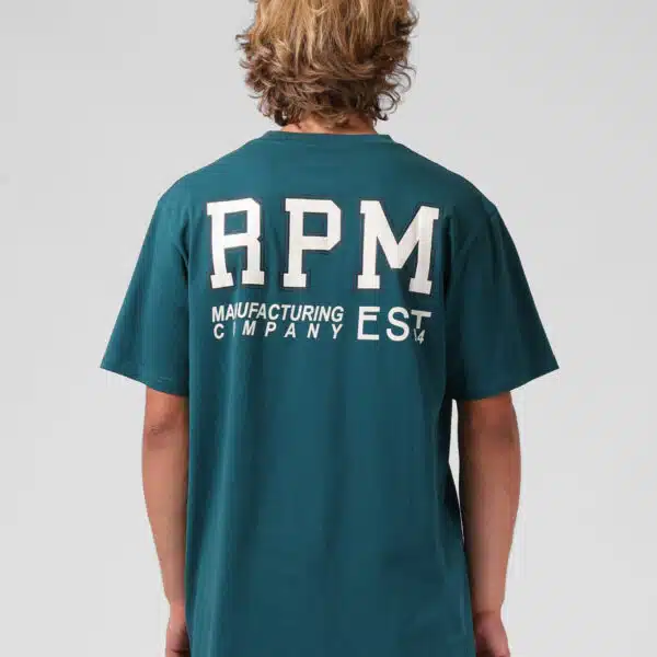 Alternative view of RPM Men's College 94 Tee  Teal