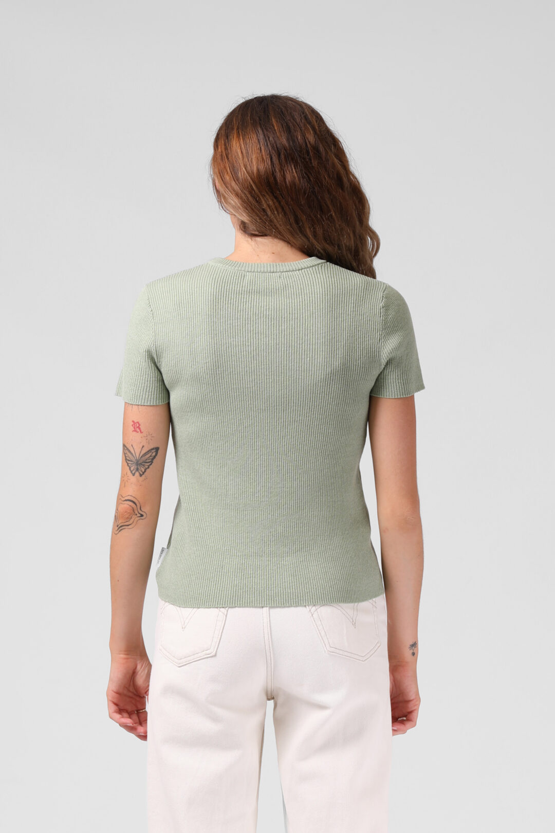 RPM Women's Knitted S/S Top Sage - Image 4