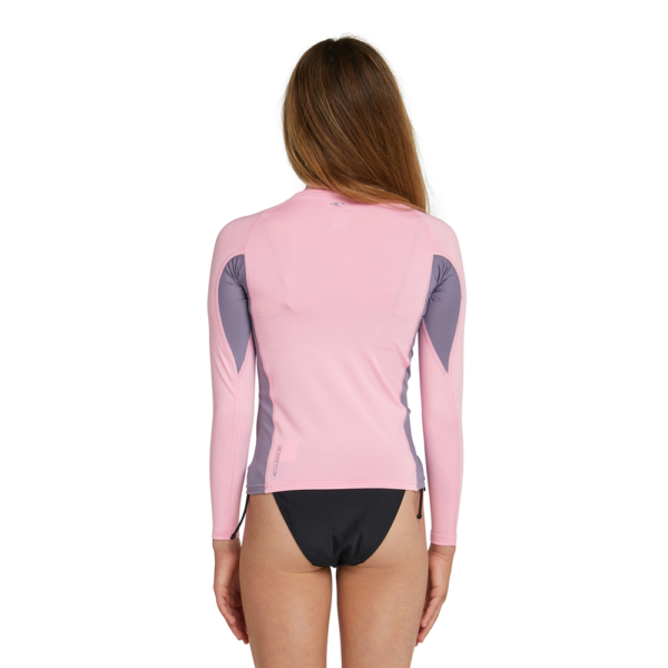 Alternative view of O'Neill Girls Rashie Classic UV L/S Pink