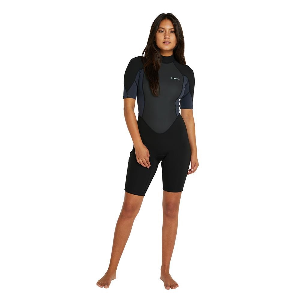 Muta O'Neill Reactor-2 Maniche Corte – 2 Mm, Cerniera Posteriore, Taglia L, Nero, Per Surf E Sport Acquatici