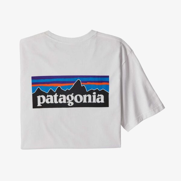 Patagonia Men's P-6 Logo Responsibili- Tee White