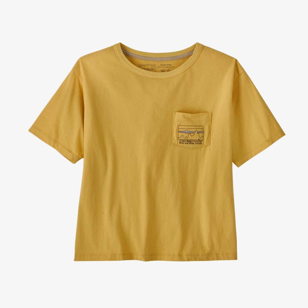 Patagonia Women's '73 Skyline Organic Easy  Cut Pocket Tee Yello