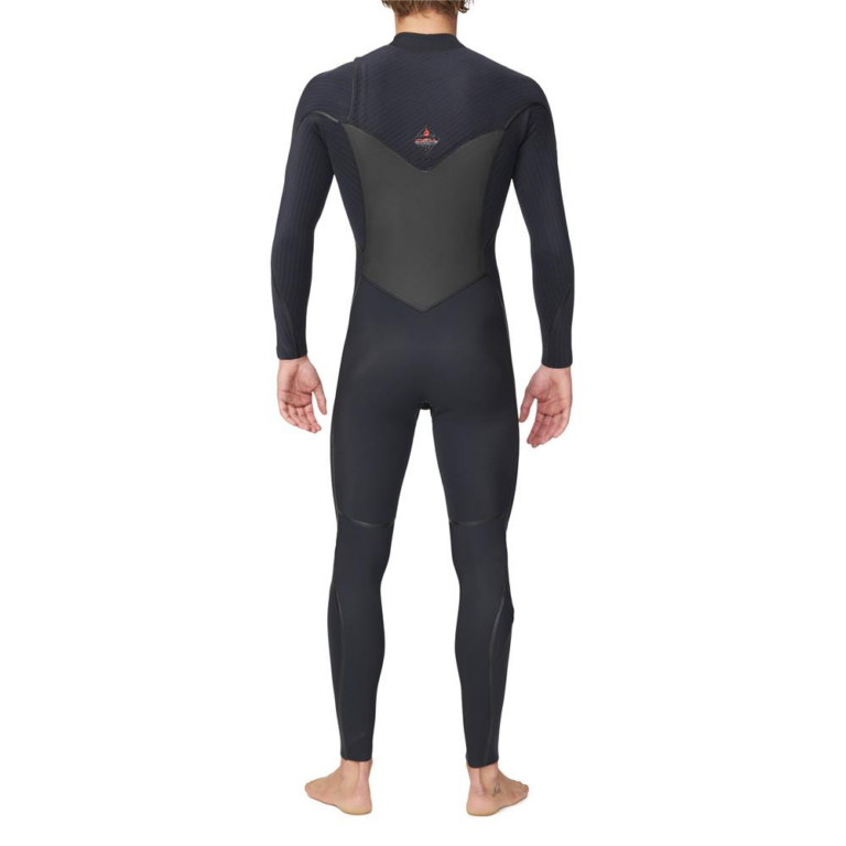 Alternative view of O'Neill Men's 4/3mm Hyper Fire X Chest Zip Black