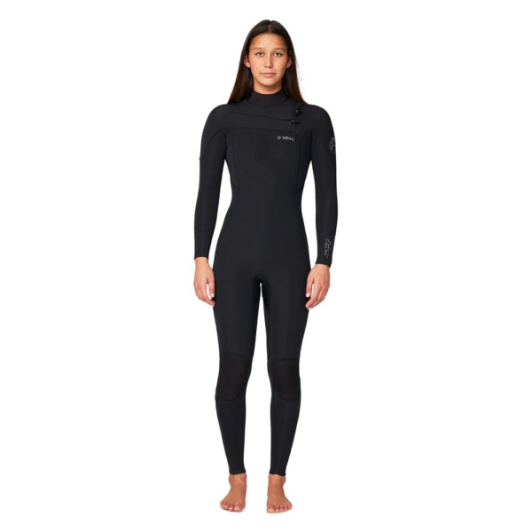 O'Neill Women's 4/3mm Bahia Chest Zip Wetsuit Black