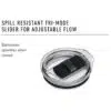 1 spill resistant slider cap fobwqf