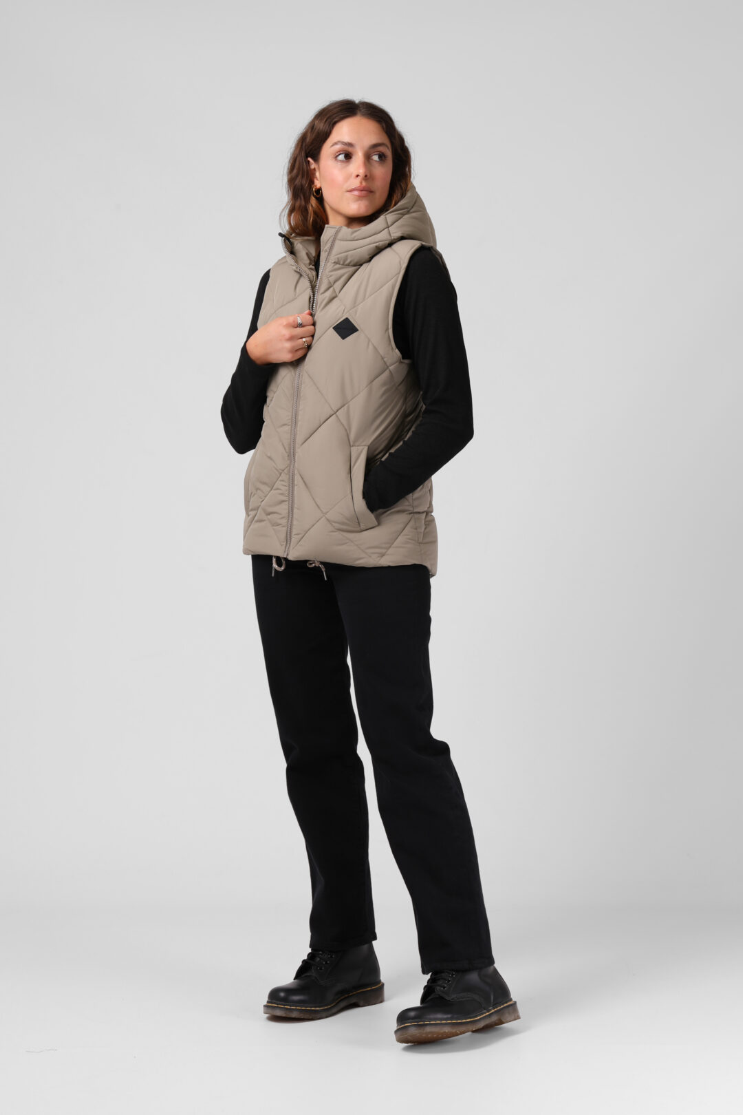 RPM Women's Artic Vest Taupe - Image 3