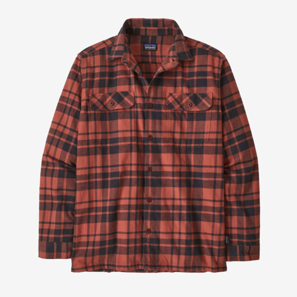 Patagonia Men's Long-Sleeved Fjord Flannel ShirtRed