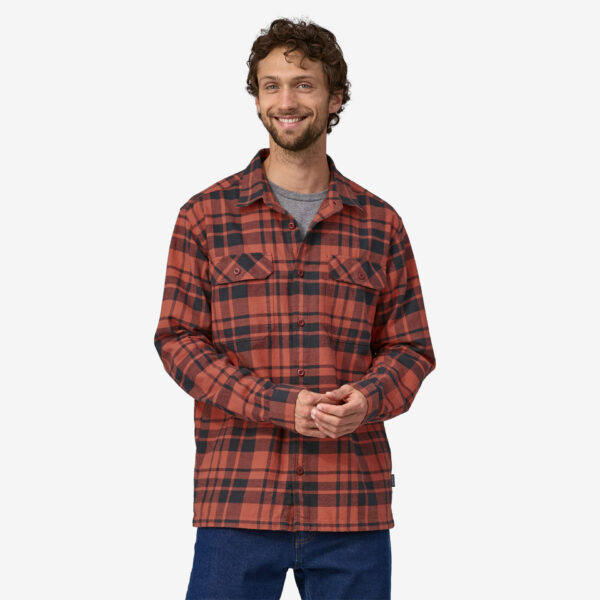 Alternative view of Patagonia Men's Long-Sleeved Fjord Flannel ShirtRed