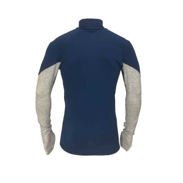 Alternative view of Thermatech Men's Ultra Baselayer Long Sleeve 1/4 Zip Marl/Marine
