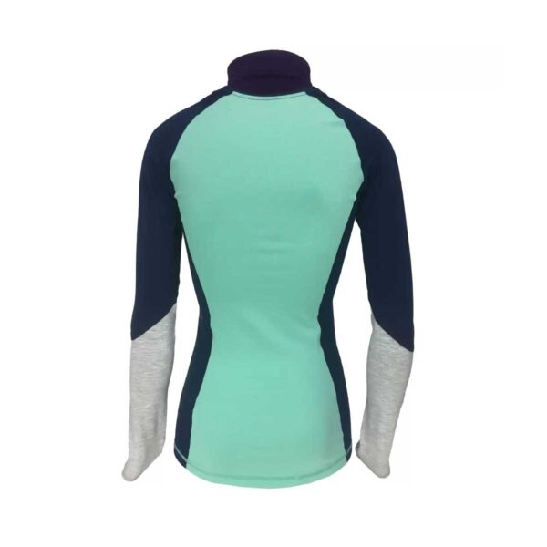 Alternative view of Thermatech Women's Ultra Baselayer Long Sleeve 1/4 Zip Mint/Ink/Marl