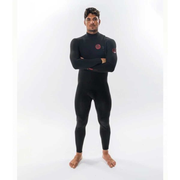 a man in a rip curl fusion wetsuit
