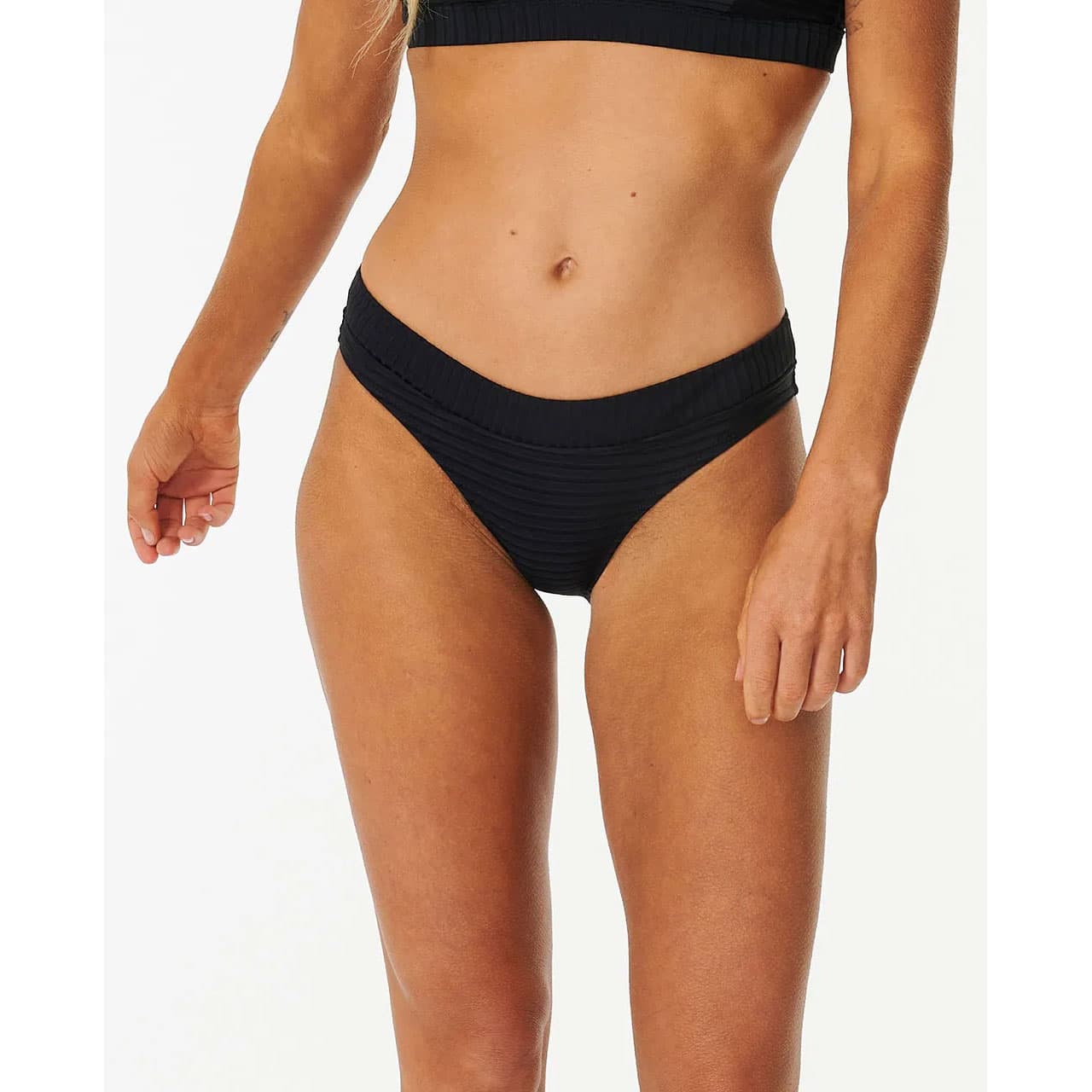 Rip Curl Women's Premium Surf Full Coverage Bikini Bottoms BLK