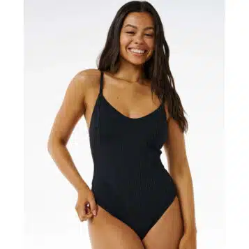 Rip Curl Women's Premium Surf Cheeky 1pc Blk
