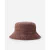 brown bucket hat back