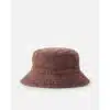 brown bucket hat back