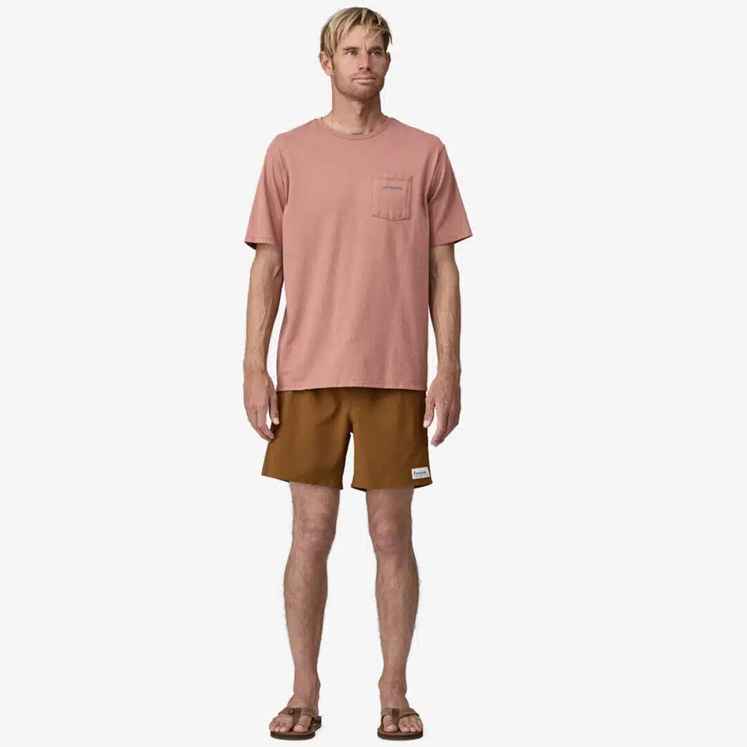 Patagonia Men's Hydropeak Volley Shorts Tree Ring Brown - Image 4
