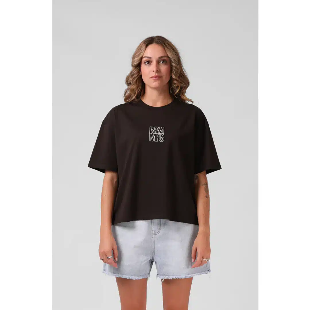 RPM Women's Square Tee Espresso