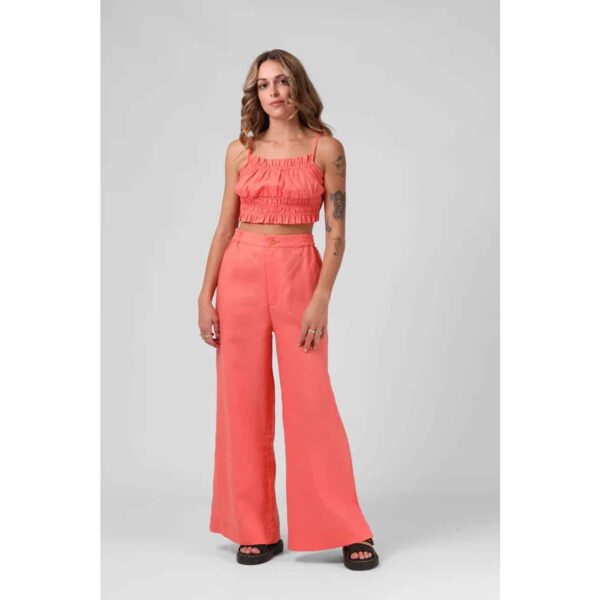 Alternative view of RPM Women's Shell Crop Washed Coral